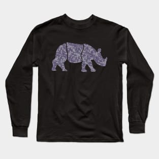 Floral Rhino Long Sleeve T-Shirt